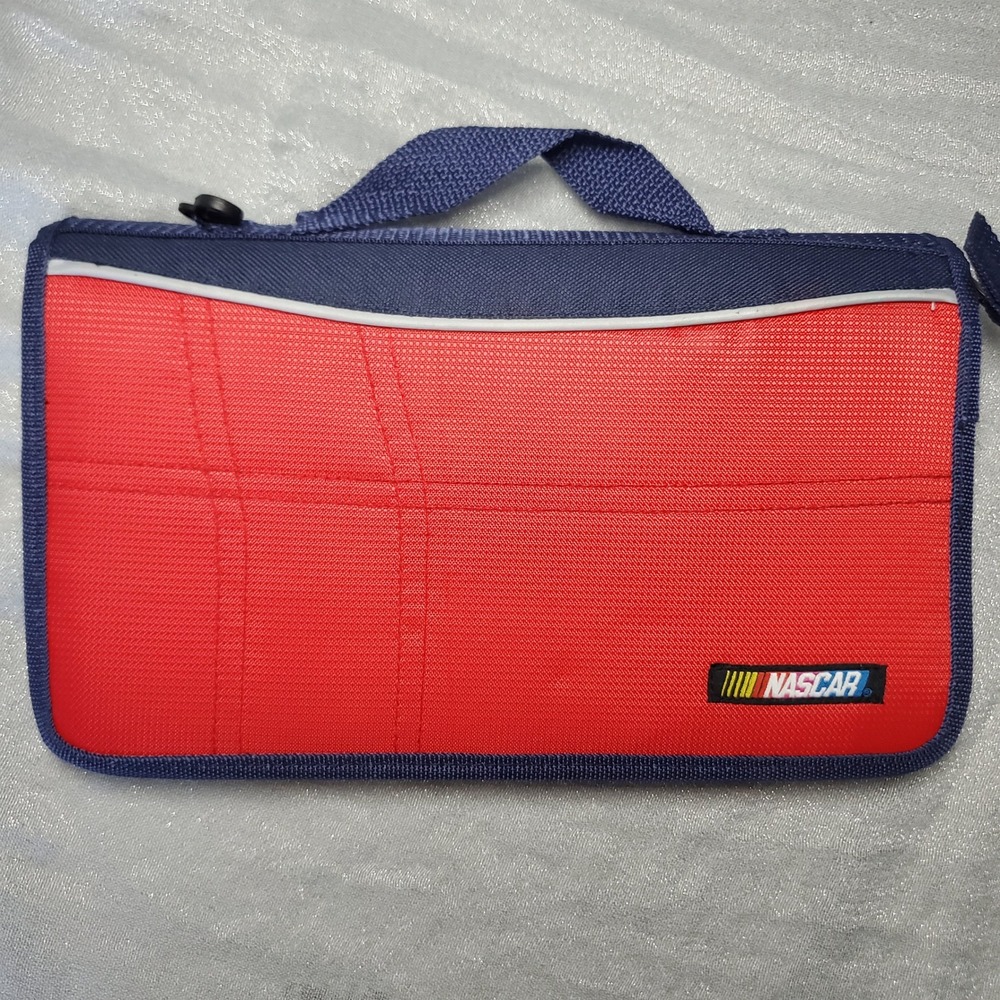 Dale‎ Earnhardt Jr #8 NASCAR Zipper Organizer CD Case Holder Red Nascar Racing